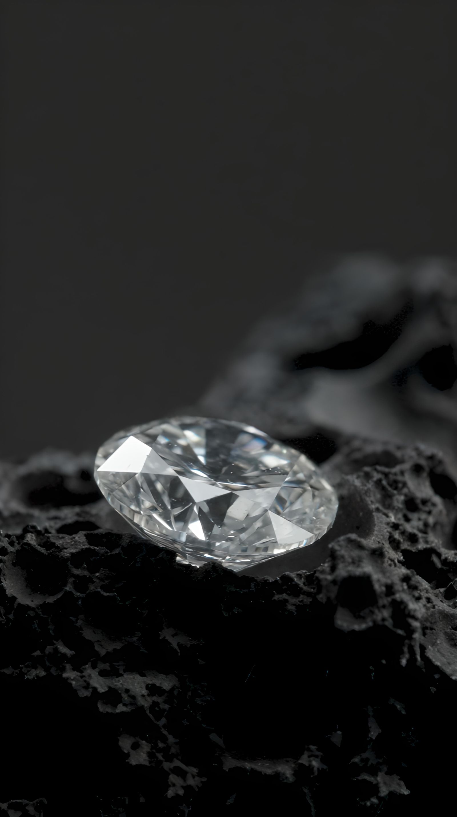 Faceted rough diamond