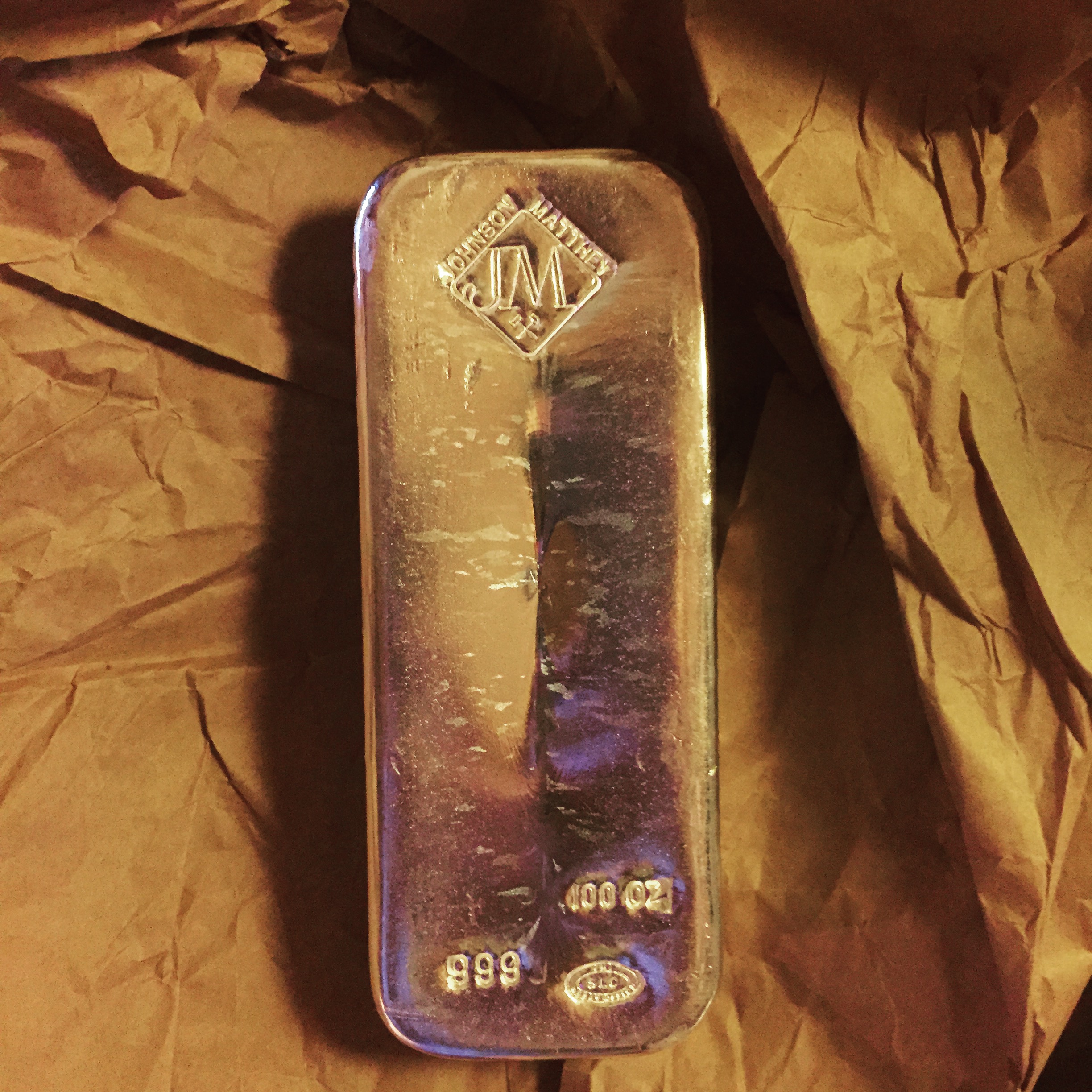 Silver ingot Ag 999.9